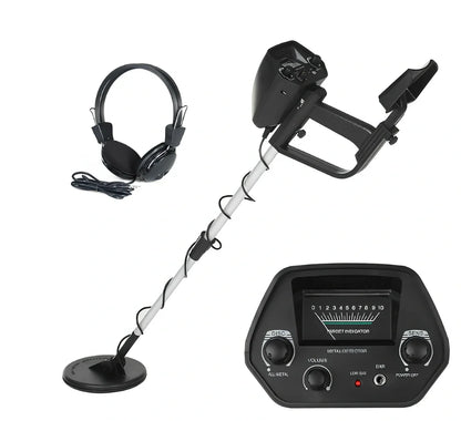 Underground metal detector with 1 metre range, 545x220x110 mm size for beginner coin detection
