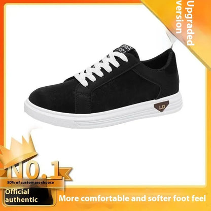 Men's black snake pattern leather high-top sneakers with round toe and rubber sole