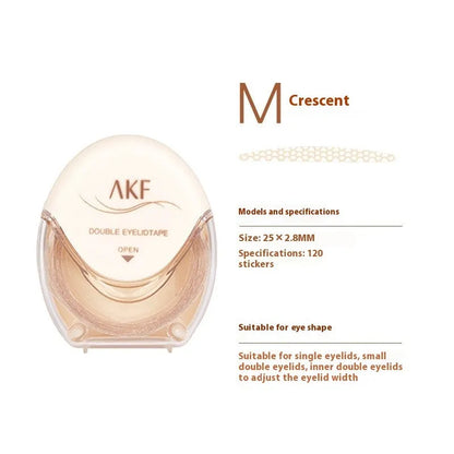 Double eyelid stickers roll with transparent lace adhesive patches for creating natural eyelid creases