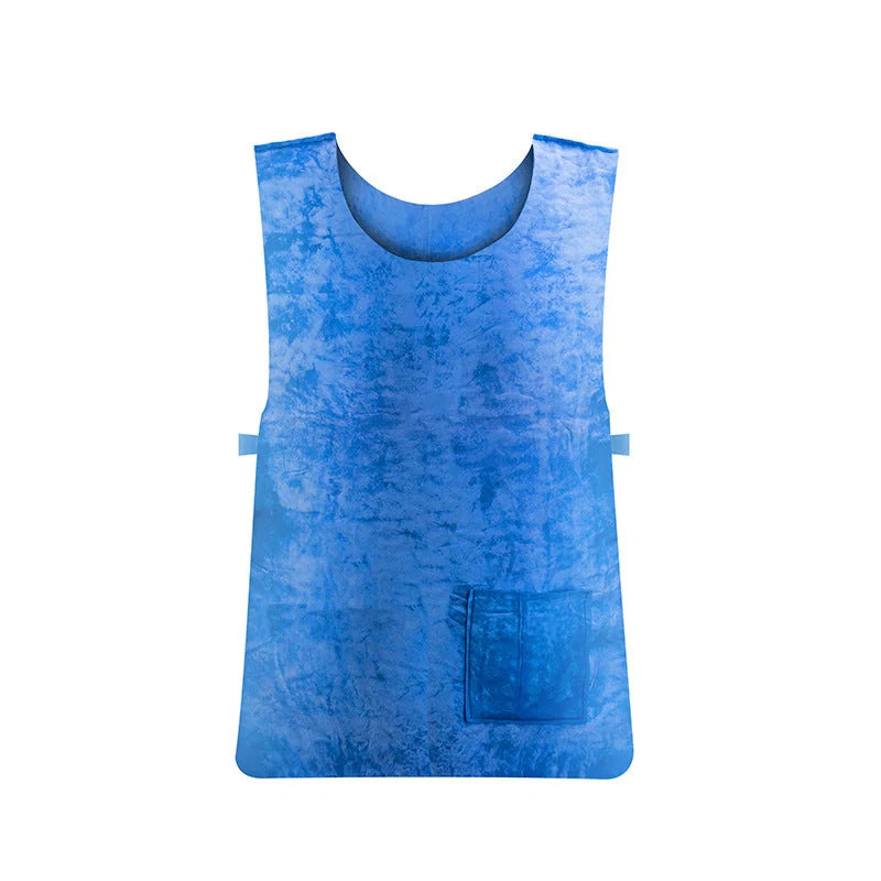 Unisex Iced Vest in blue for summer heat relief, 61x40cm