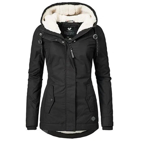 Stylish padded cotton clothing with leather accents in a variety of colors and sizes