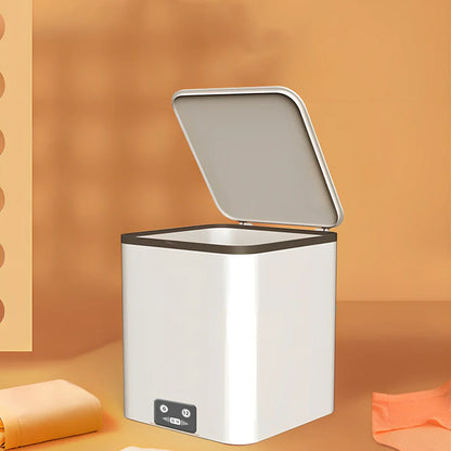 Green and white ultrasonic washing machine measuring 19x19x20cm with 4500ml tank capacity