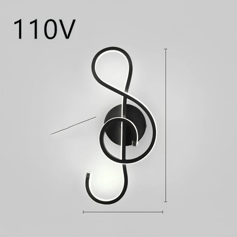 Nordic minimalist LED wall lamp in black with silicone shade, 220V for bedroom bedside use, 30000-hour lifespan