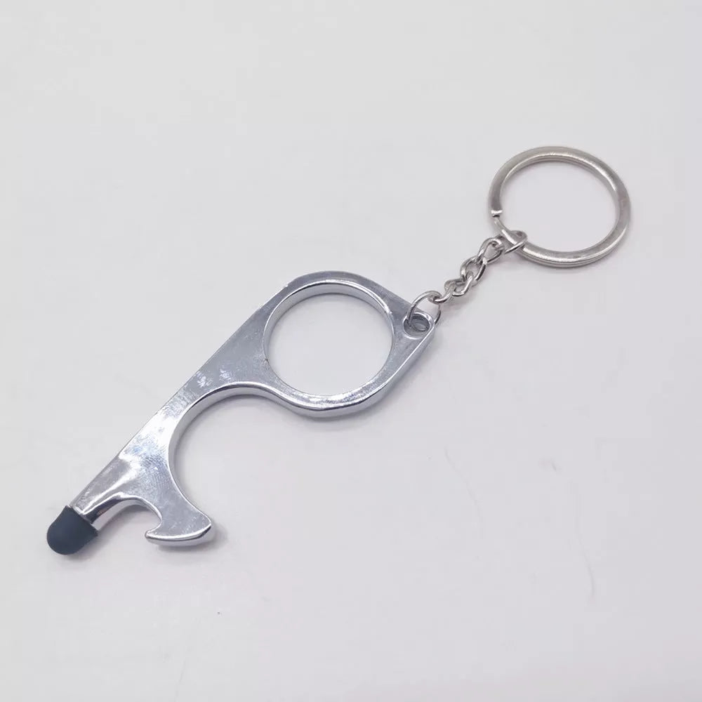 Alloy protective door opener keychain in various colors