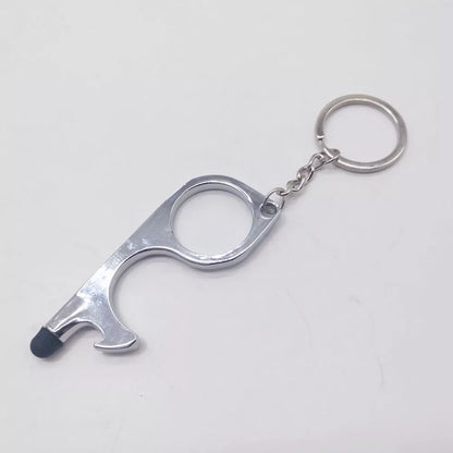 Alloy protective door opener keychain in various colors