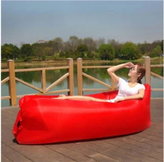 Comfortable and durable inflatable air sofa for outdoor relaxation and lounging