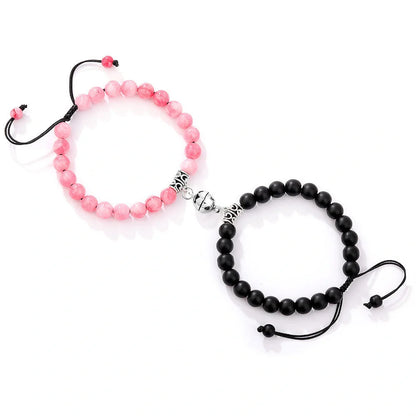 Stylish Magnetic Couple Bracelets with unique vibrate feature for keeping connections alive