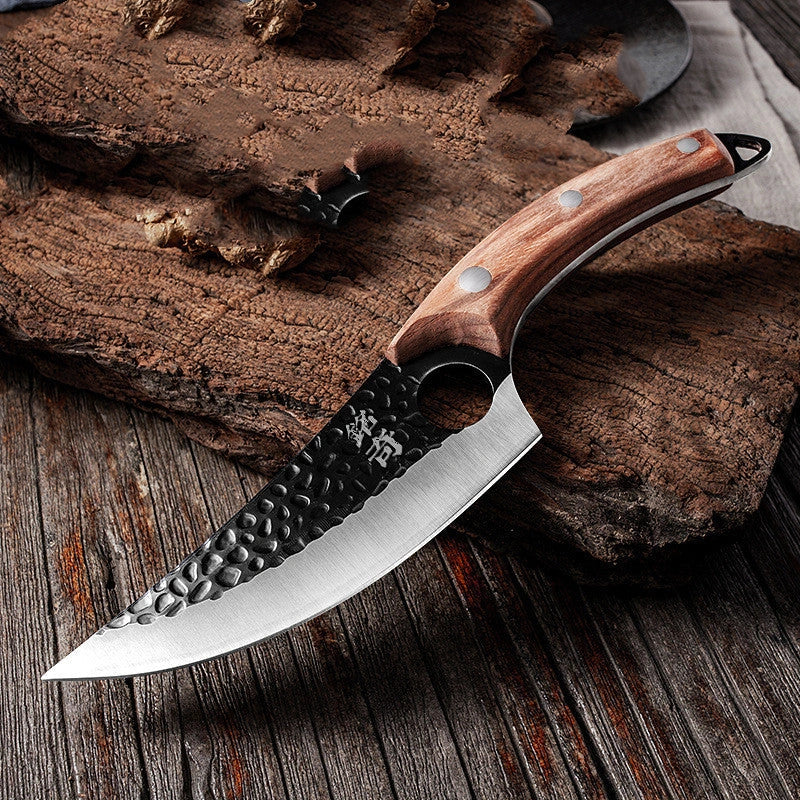 Handcrafted stainless steel boning knife with ergonomic handle for precision cooking tasks