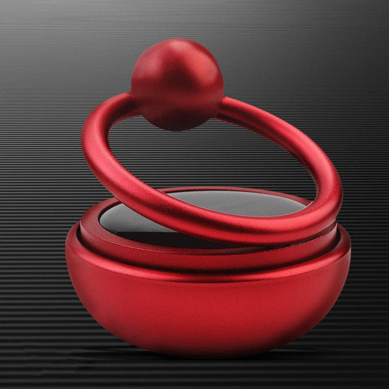 Solar Rotate Car Perfume Air Freshener in various colors with 360-degree rotation feature