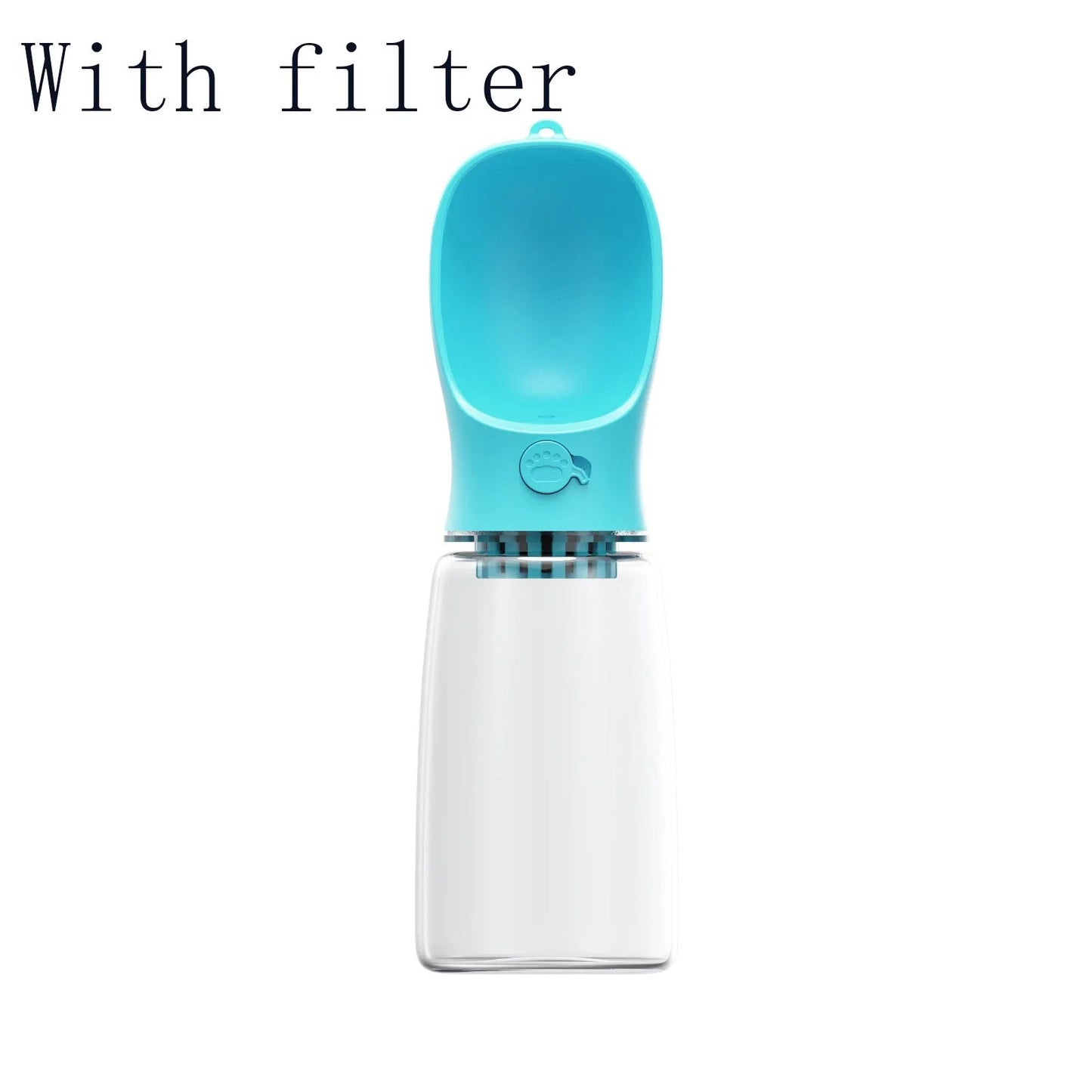 Durable and portable pet water bottle with eco-friendly materials and easy-to-use design for outdoor adventures with your furry friend