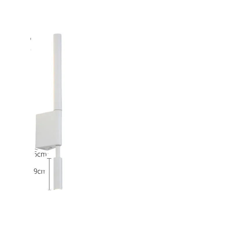 Simple modern wall reading lamp in frosted white or matte black, 3000K, 5W and 3W, 36V and below, for bedside use