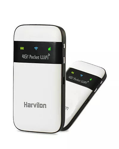 White wireless router with LTE CAT4 chip for high-speed internet