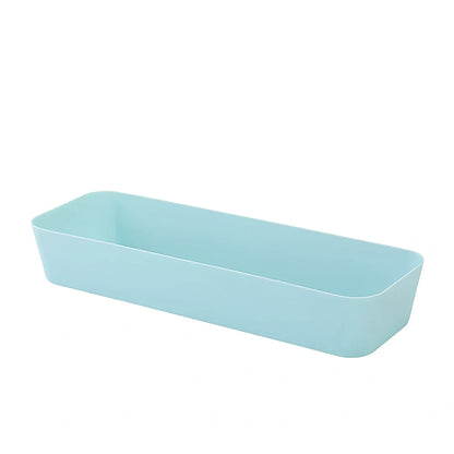 Plastic drawer organiser for underwear storage in multiple sizes and colours