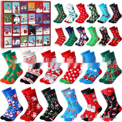 Mini resin Christmas sock decoration from blind box, showing detailed knitted texture and festive colours