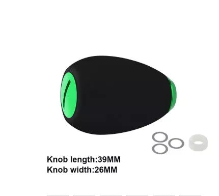 Fishing reel handle knob with EVA grip and metal cover in various colors