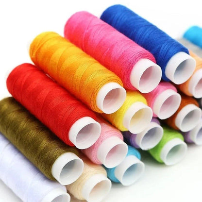 Compact Home Sewing Kit with 98 accessories including needles, pins, and scissors