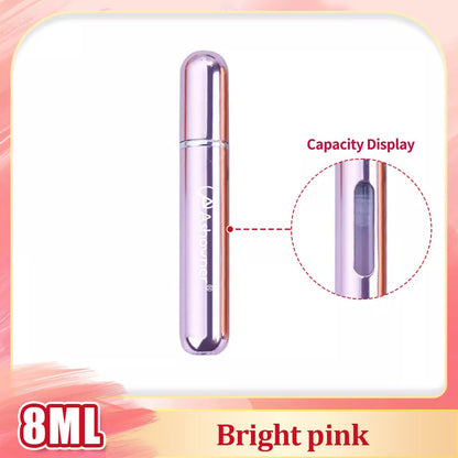 Mini Portable Perfume Bottle Spray in various colors and sizes for on-the-go fragrance