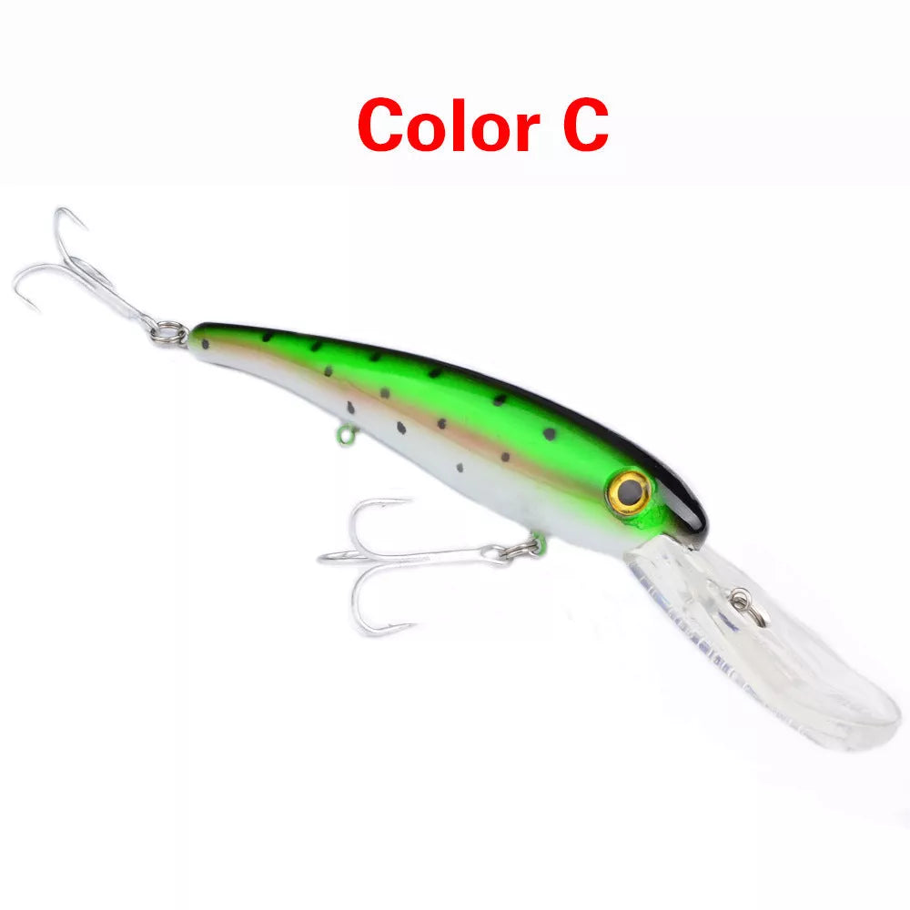 20CM Glossy Mino Fishing Lure with vibrant colors and durable ABS construction