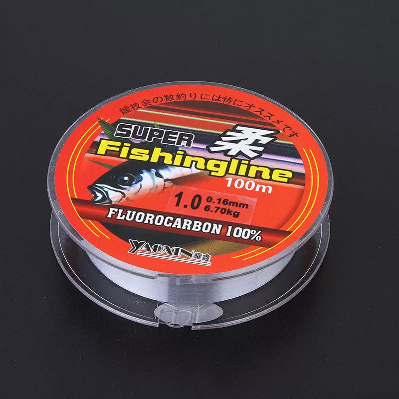 100m high horsepower transparent nylon fishing line for sea rod fishing