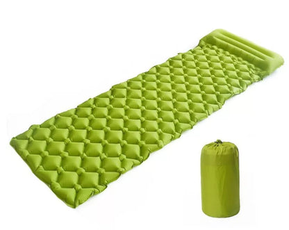 Inflatable Camping Mat with Pillow for outdoor sleeping comfort