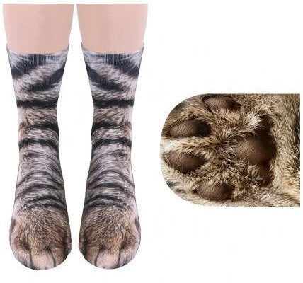 Stylish 3D animal print socks featuring various designs like cat, dog, elephant, and more for unisex all-day comfort and fashion