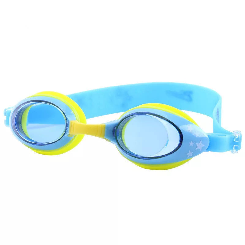 Children's waterproof and anti-fog swimming goggles in multiple colors