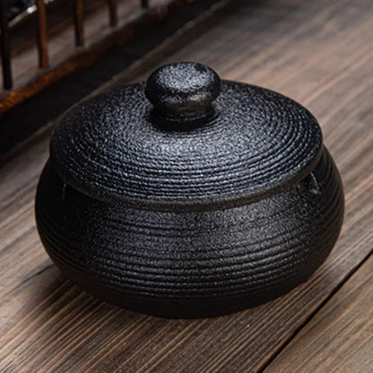 Personalized Chinese style ceramic ashtray, 11*11*8cm, various colors available