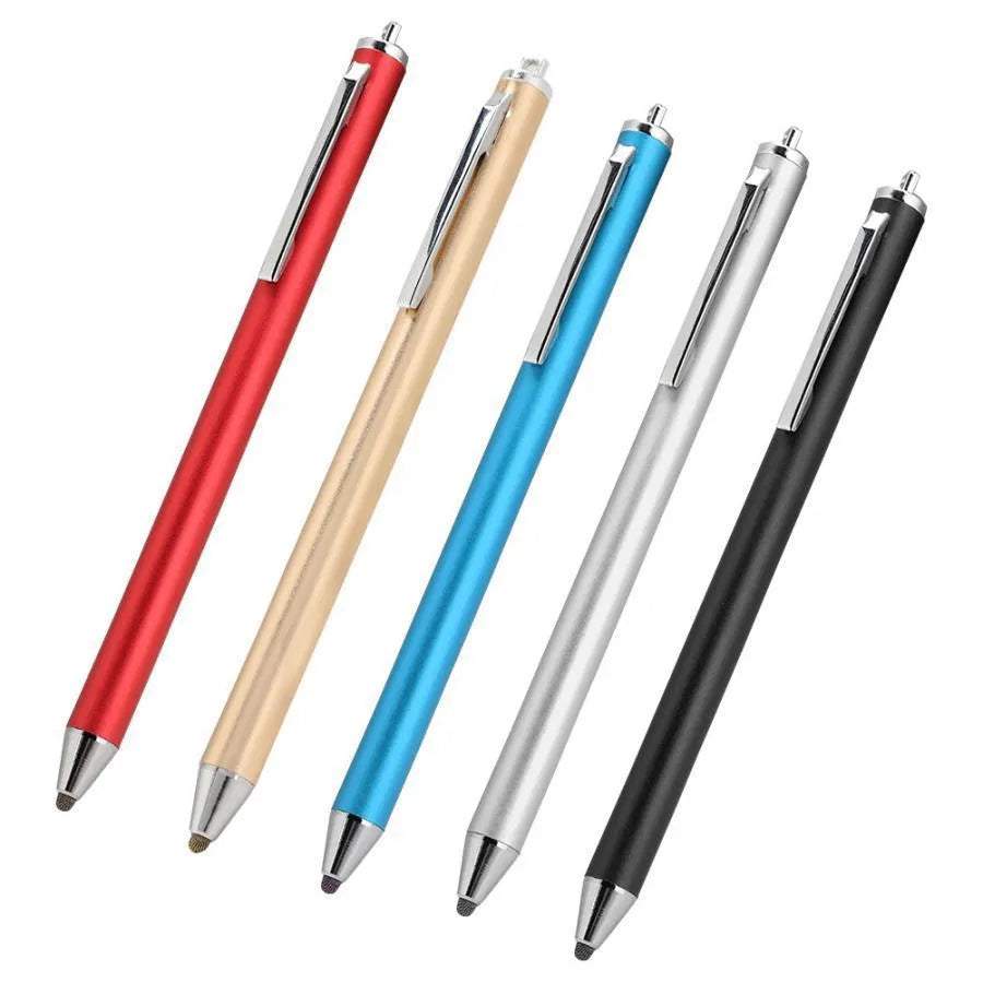 Metal stylus with fine tip for touch screen painting in seven colours including sky blue and gold