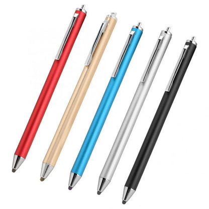 Metal stylus with fine tip for touch screen painting in seven colours including sky blue and gold