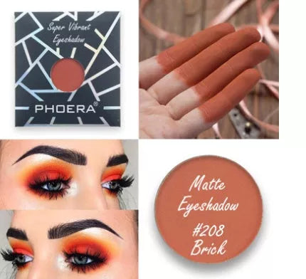 Pearlescent eye shadow powder pot in 12 vibrant colors, showcasing SILVER, BURGUNDY, and more