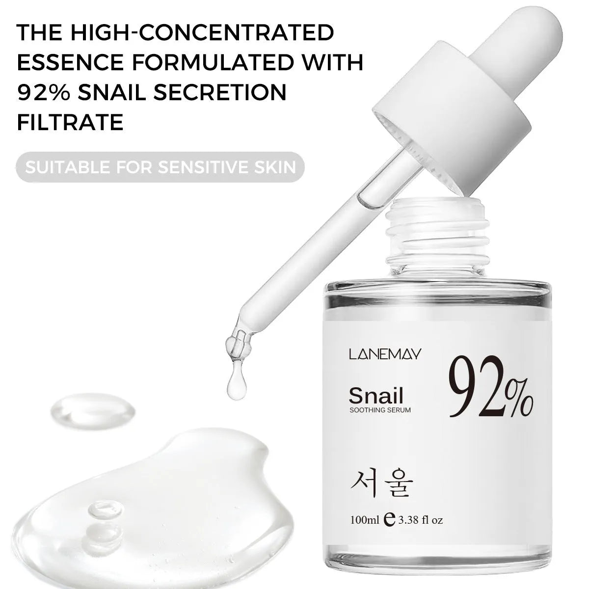 100ml essence toner bottle with glycerol moisturising formula for facial skincare