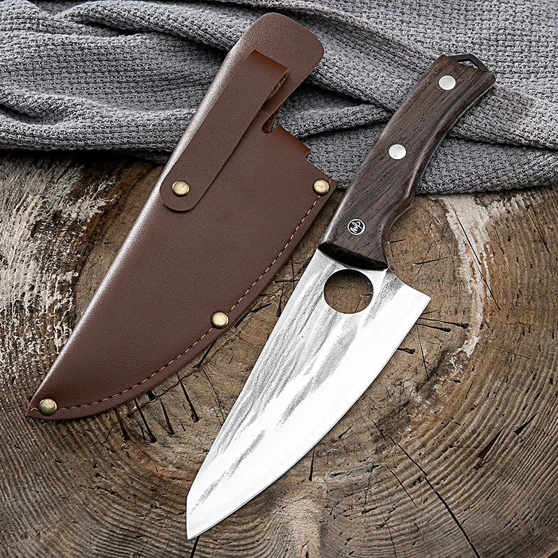 Premium deboning knife set with stainless steel blades and ergonomic handles for precise meat cutting and deboning