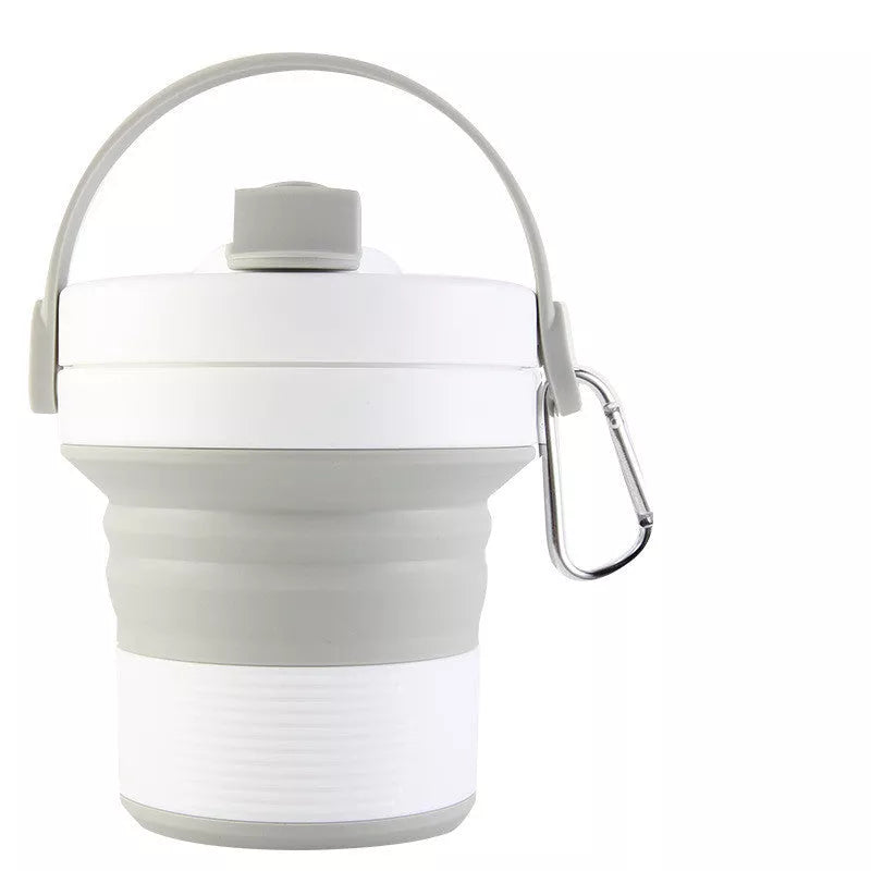 Portable silicone folding coffee cup in various colors, 450 ML capacity