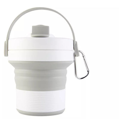 Portable silicone folding coffee cup in various colors, 450 ML capacity