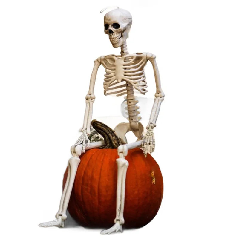 90cm tall plastic skeleton model with movable joints for Halloween decoration display