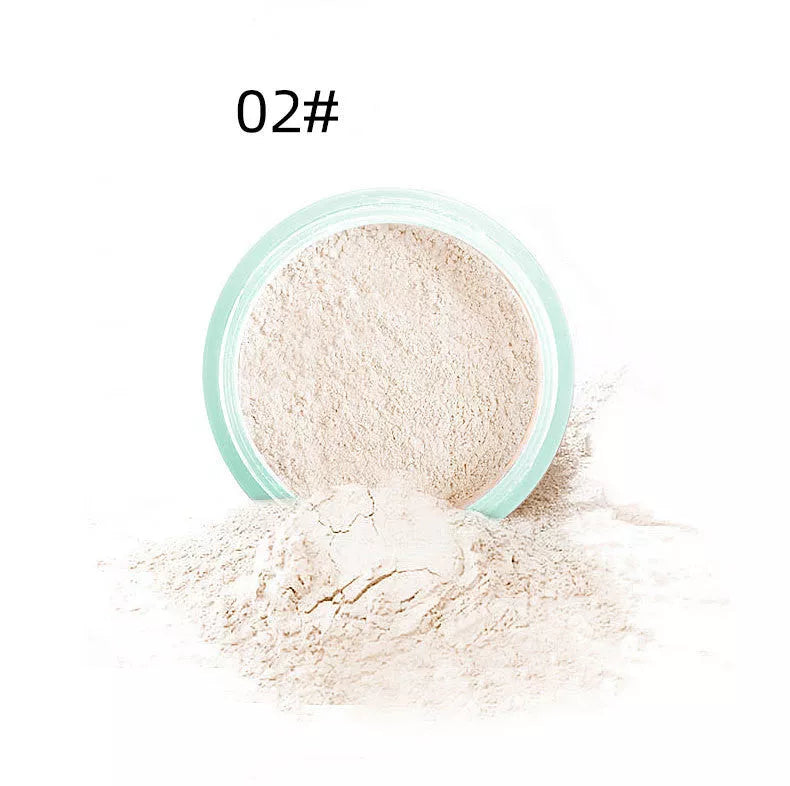 LaMeiLa Loose Powder in ivory, brighten skin, and natural color shades for oil control and natural finish