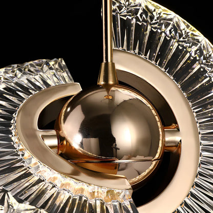 Zinc alloy UFO chandelier with adjustable 2m height and 150mm diameter