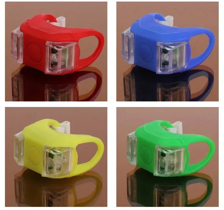 Waterproof mountain bike LED warning lights with quick-release design