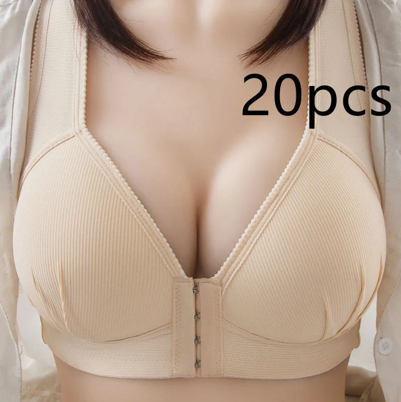Adjustable backless push-up bra for small breasts in multiple colors
