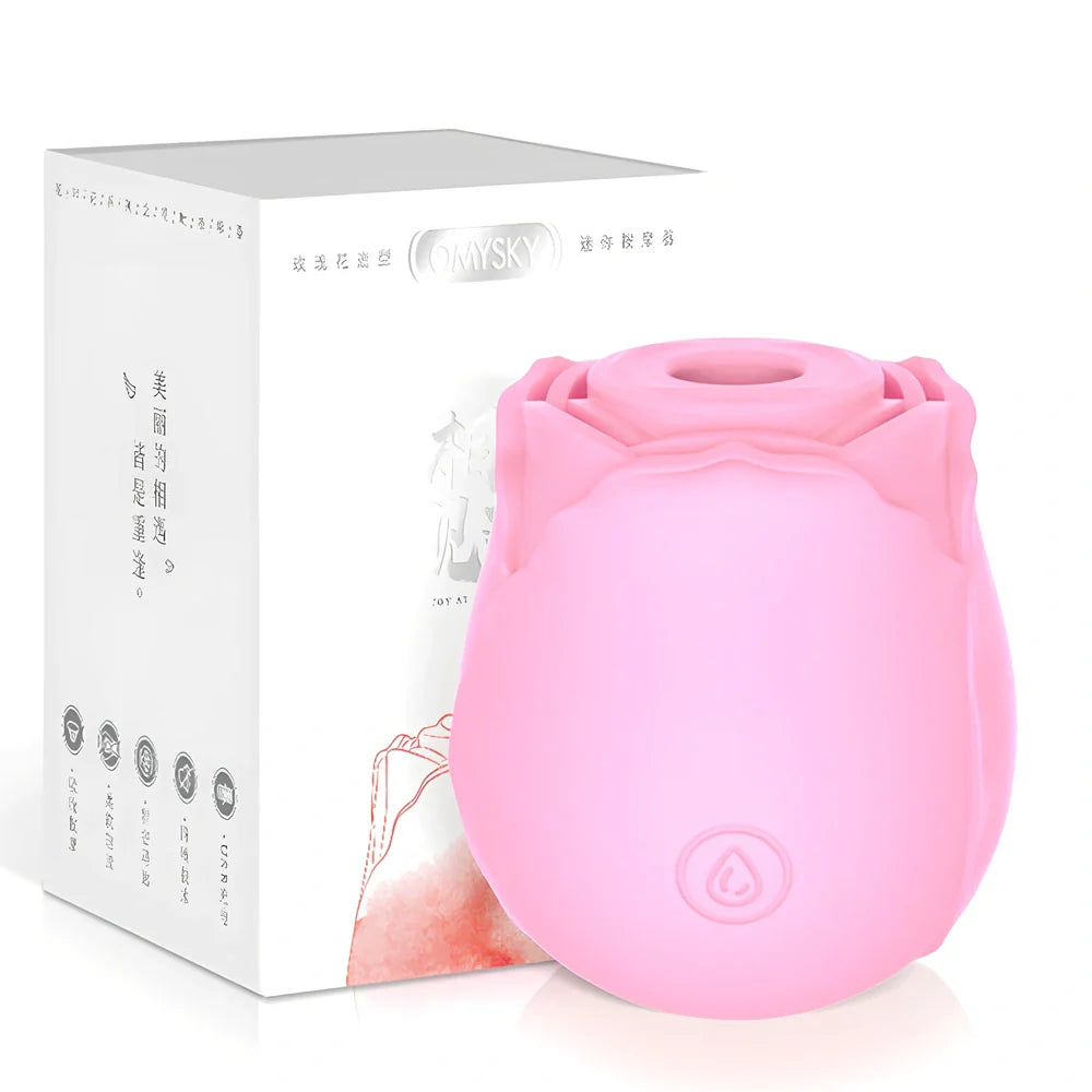 Huafeihua rose-shaped vibrating egg adult toy with silicone body and compact 58mm dimensions