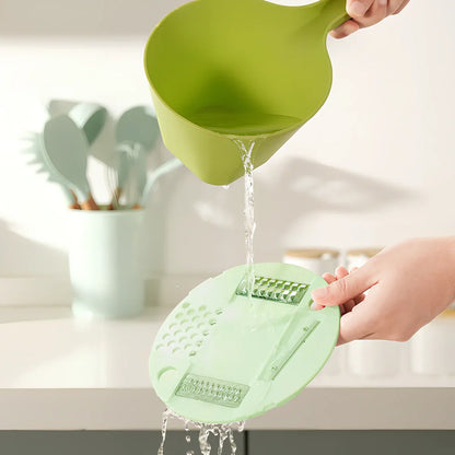 Multifunctional plastic vegetable cutter with 27.3cm length and modern minimalist design in B479-C colour