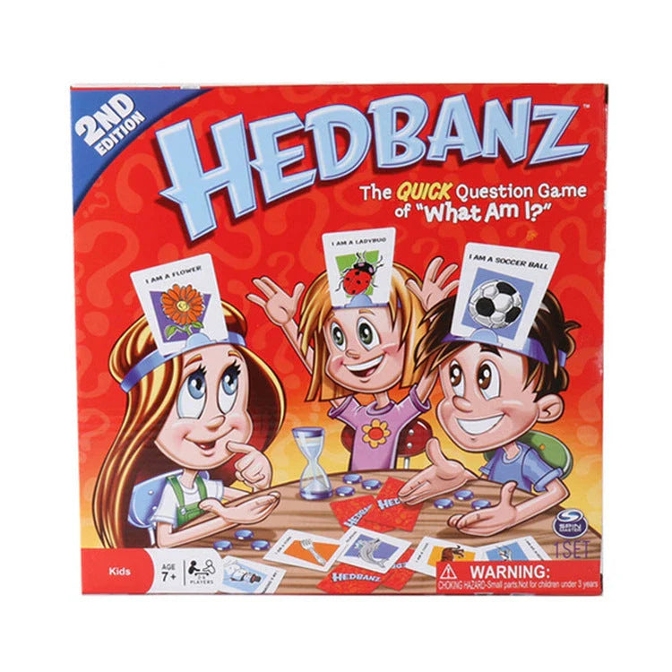 Interactive guessing board game with cards and pieces, perfect for family fun and engaging entertainment