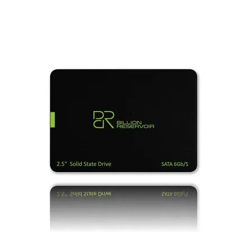 Black 2.5-inch solid state drive with SATA3.0 interface for desktop and notebook computers.