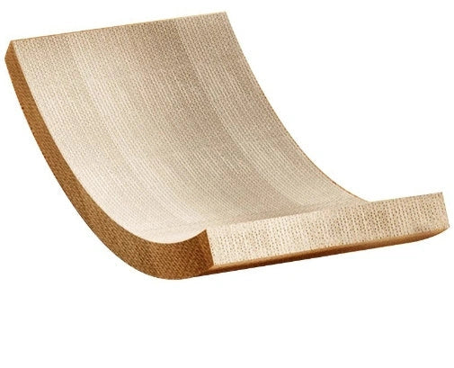 Durable sisal scratch mat with crumb-resistant surface for cats