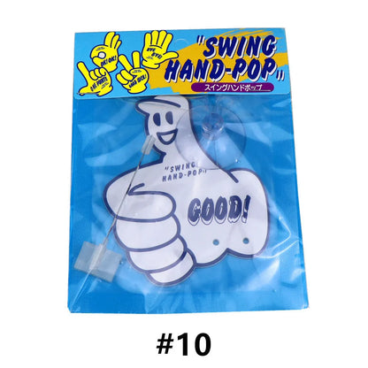 Swing hand cartoon jasmine green tea aromatherapy pendant with fixed bracket for car and indoor hanging decoration