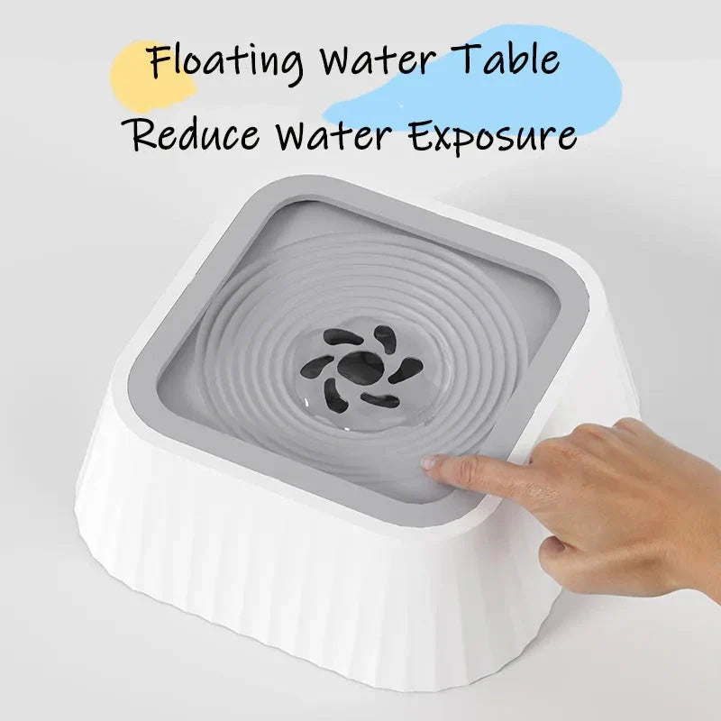 Floating Pet Water Bowl with no splash design for dogs and cats