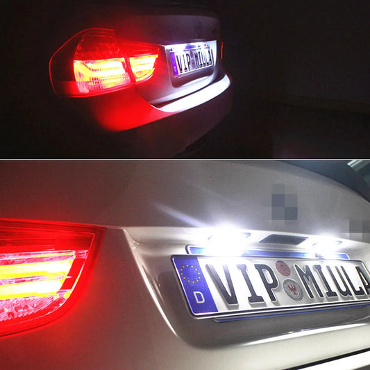 Volkswagen LED license plate light with 24 SMD 3528 LEDs for Golf Polo Phaeton models