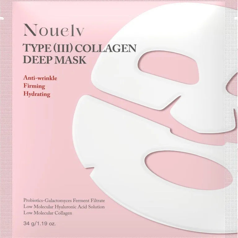 Box of four collagen layered patch face masks for general skin types.