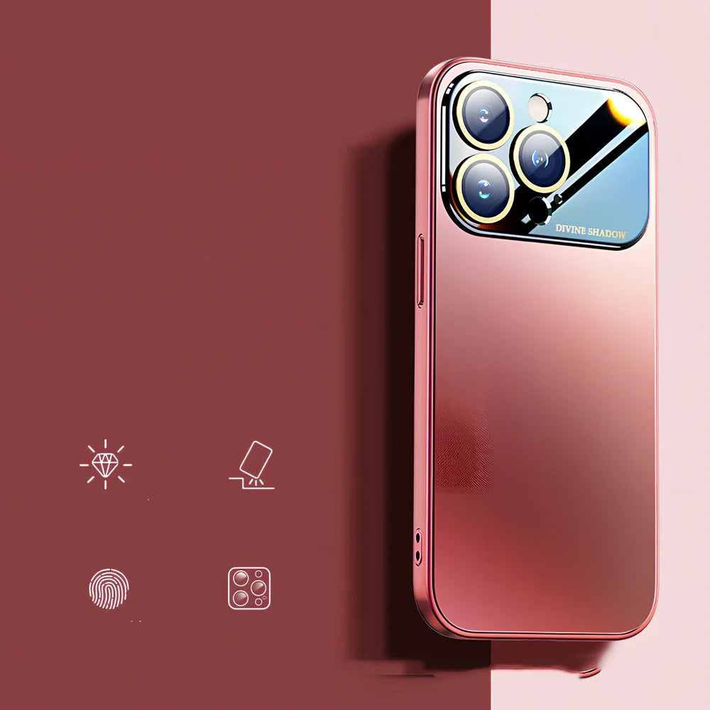 Frosted silicone iPhone case showing matte finish and shockproof design for device protection