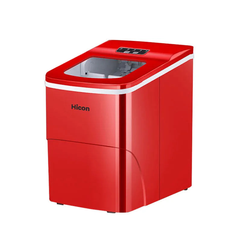 Red or black 15KG smart WiFi round ice cube maker for household and dormitory use